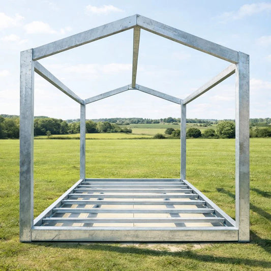 High Pitch Prefab modular steel frame building – modern A-frame roof structure system