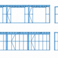 3m x 10m Truecore Steel Frame Kit – 30m² Skillion Structure (Frame Only)