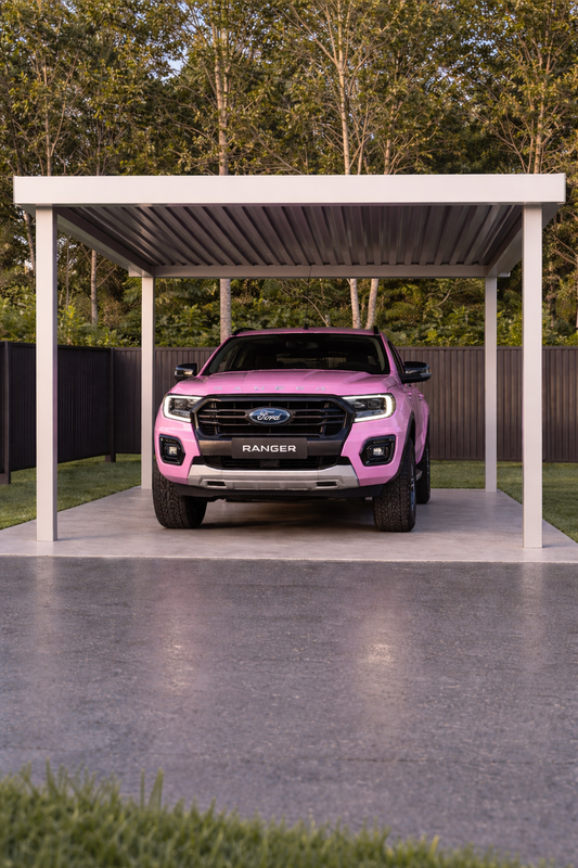 6m x 4m Steel Carport Kit – DIY Single Car Carport | Colorbond® Roof | Heavy Duty Steel Frame