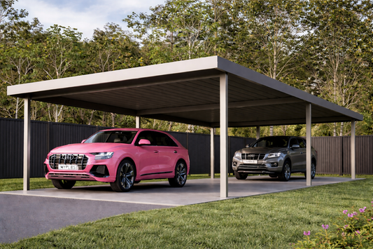 Carport Kit – Long 12m Steel Roof Extension | DIY Carport Frame 12x3.5m