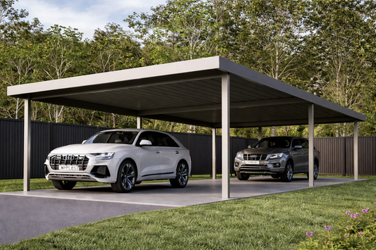 Carport Kit – Long 12m Steel Roof Extension | DIY Carport Frame 12x3.5m