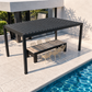 3m x 3m Electric Aluminium Louvre Pergola LED Lighting