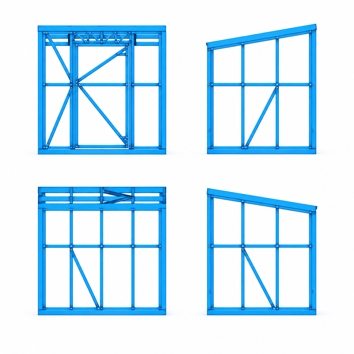Building Office Pod Shed Office Room Steel Frame Kitset – 1.8m x 2.4m