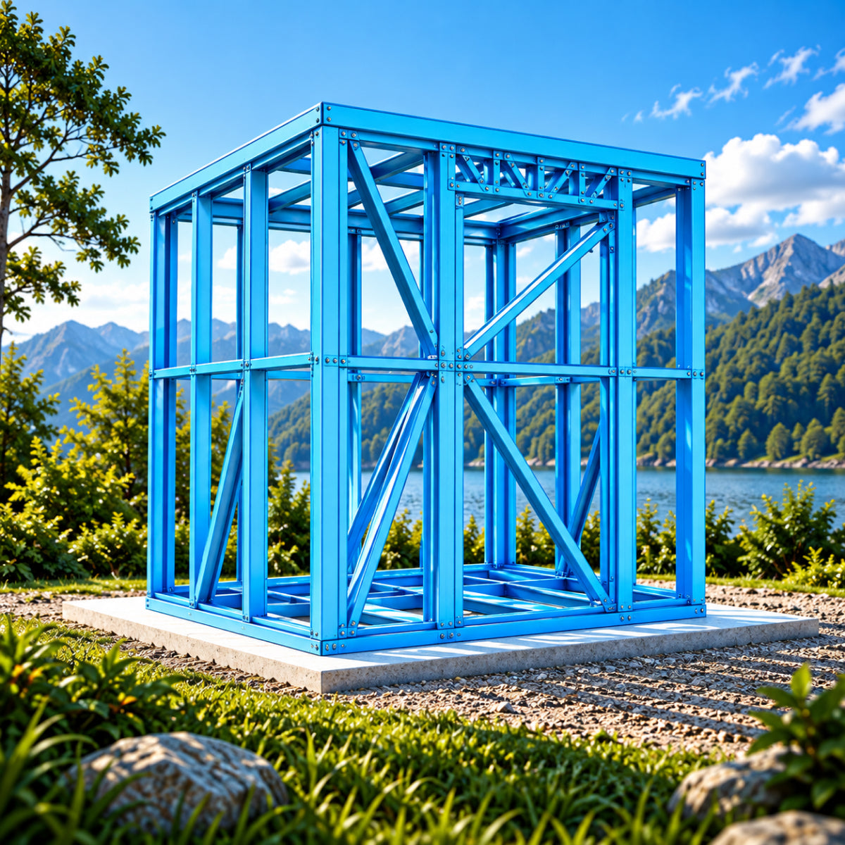 Building Office Pod Shed Office Room Steel Frame Kitset – 1.8m x 2.4m