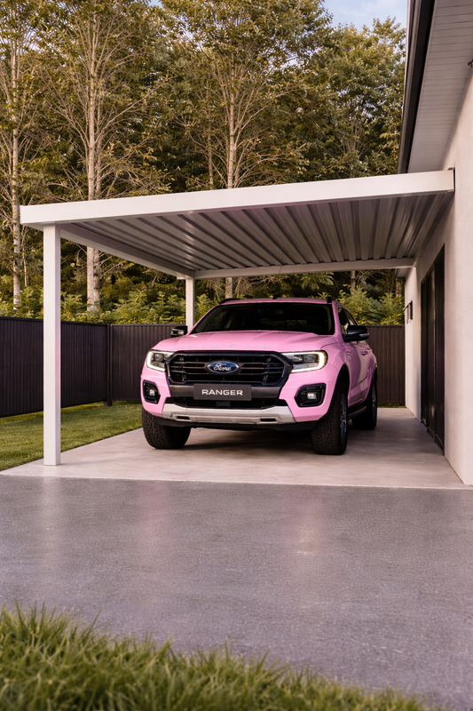 Carport Extension Kit – Wall Mounted Steel Roof Extension | DIY Lean-To Carport Frame 6x3