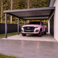 6m x 3m Wall-Mounted Carport Extension Kit